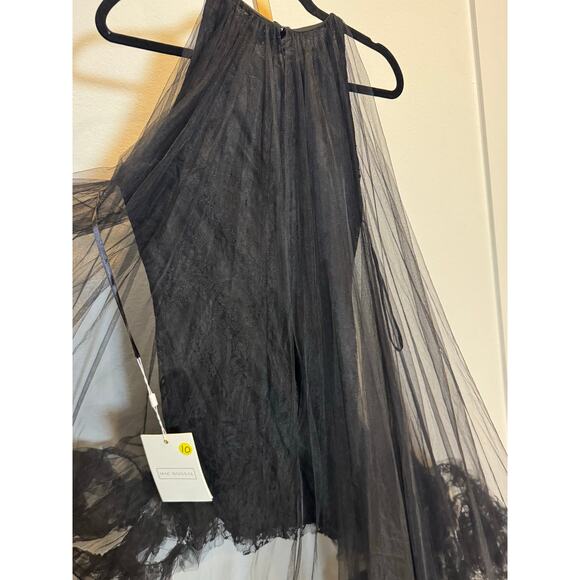 Mac Duggal | Ruffled Hem High-Low Gown - Picture 9 of 9